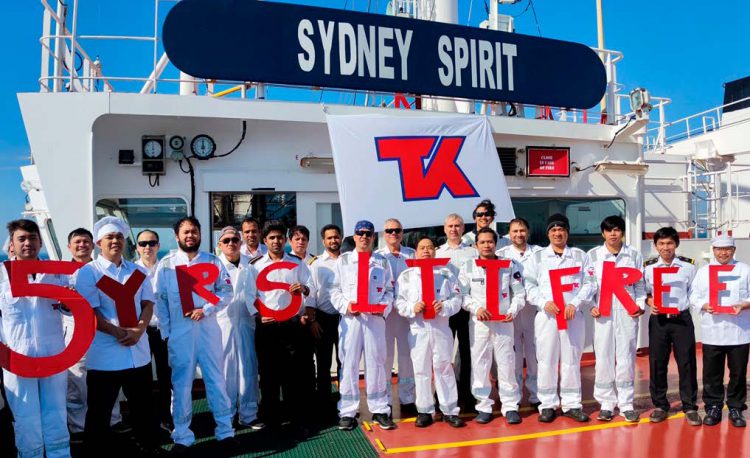 Sydney Spirit, 5 Years LTI Free