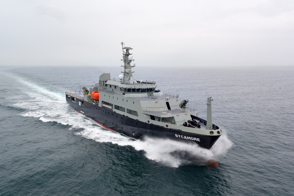 The MV Sycamore, one of the five vessels managed by Teekay under the DMSSP Service Package 2 (SP2).