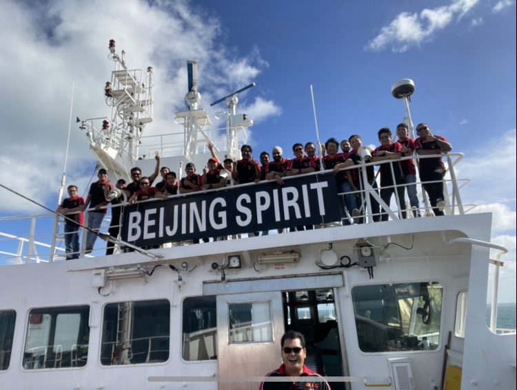 New Year Celebrations Onboard Beijing Spirit