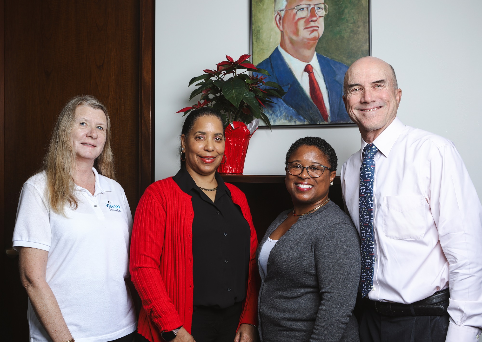 A group of Teekay Employees pose together after doing a charity event in Vancouver, London, and Bermuda