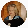 a lady in her graduation robe