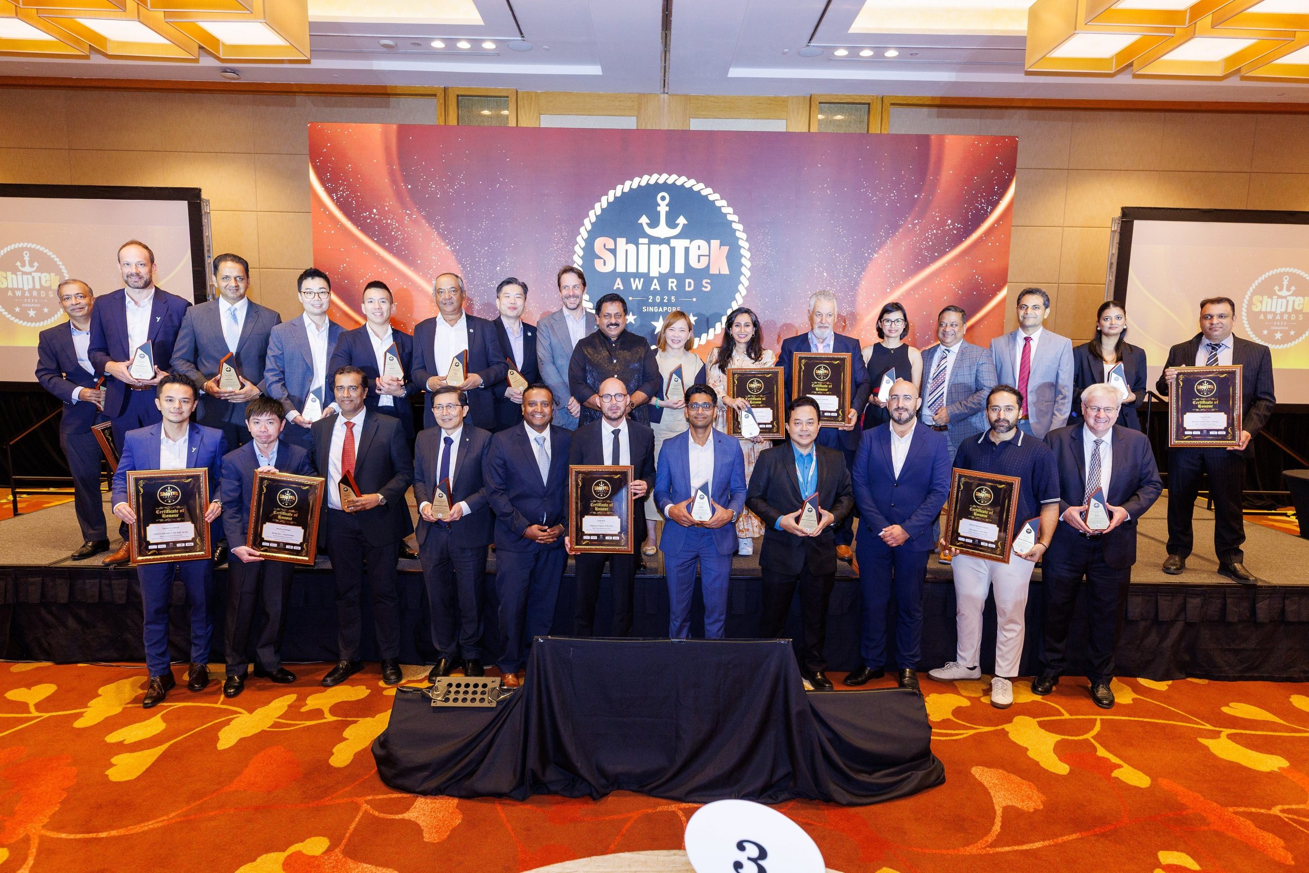 A stage shared by all Shiptek 2025 winners